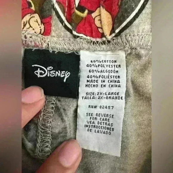 Disney Men's Grumpy snow white and The seven dwarfs pajamas pants size 2XL - Picture 10 of 10